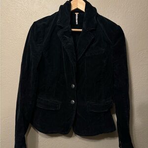Free People Black Corduroy Blazer